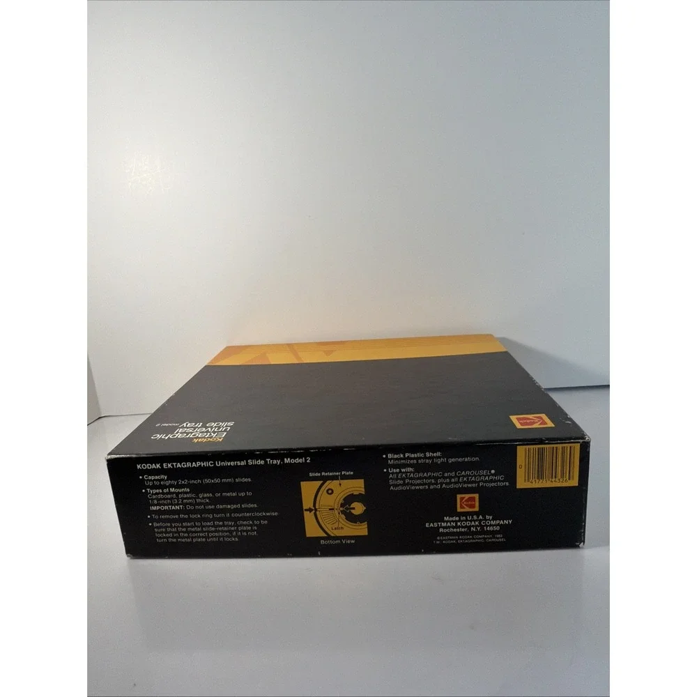 Kodak Carousel Transvue 140 Slide Tray Vintage Projector Accessory Blk Tray